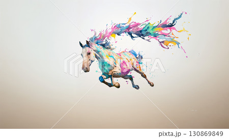 走る馬 走る馬 130869849