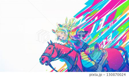 馬と少年 130870024