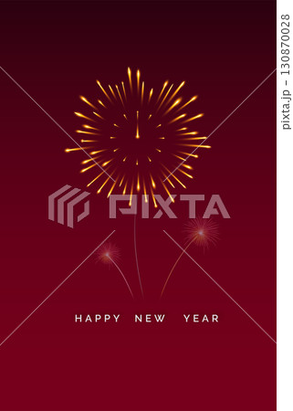 Fireworks Happy New Year Celebration Background 130870028