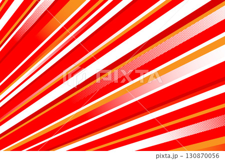 スピード感のある赤色系統の効果線 スピード感のある赤色系統の効果線 130870056
