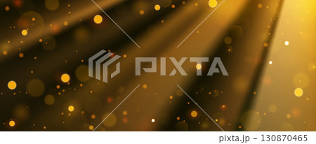 Gold Magic Spotlight with Particles, Vector Illustration Gold Magic Spotlight with Particles, Vector Illustration 130870465