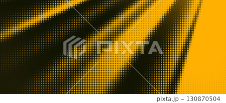 Halftone Gold Magic Spotlight with Particles, PNG Ready, Vector Illustration 130870504