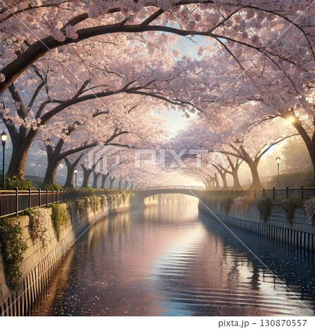 桜のある風景 130870557
