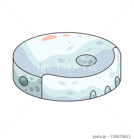 illustration of robot vacuum 130870621