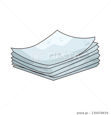 illustration of Paper stack 130870659