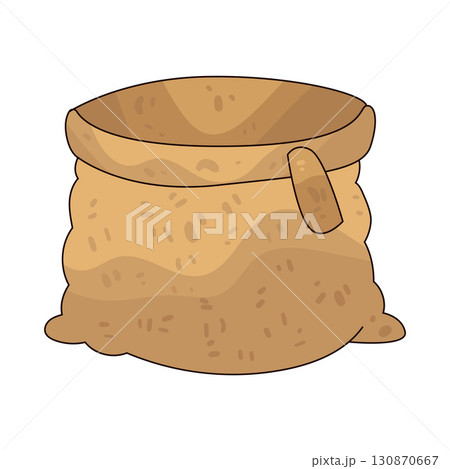 illustration of laundry bag illustration of laundry bag 130870667