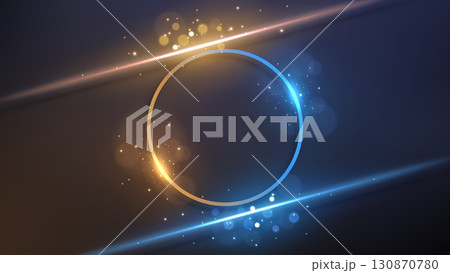 Abstract Light Lines Surround The Circle Line Background, Vector Illustration Abstract Light Lines Surround The Circle Line Background, Vector Illustration 130870780