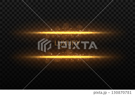 Golden Lines with Sparks Effect, Vector Illustration Golden Lines with Sparks Effect, Vector Illustration 130870781
