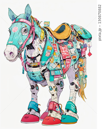 ロボットの馬 130870882