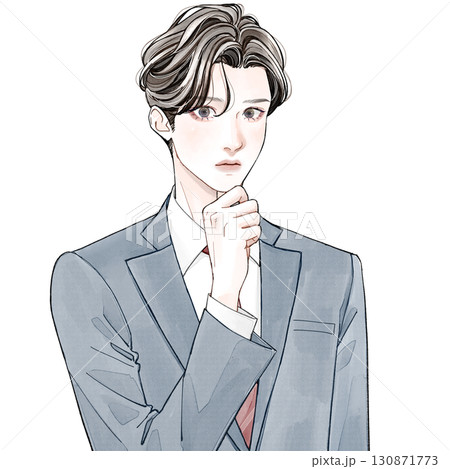サラリーマン_うーん 130871773