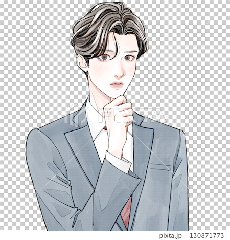 サラリーマン_うーん 130871773