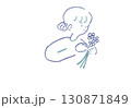 花束　女性 130871849