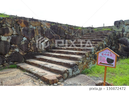 津山城本丸の天守台跡にある「愛の奇岩」 津山城本丸の天守台跡にある「愛の奇岩」 130872472