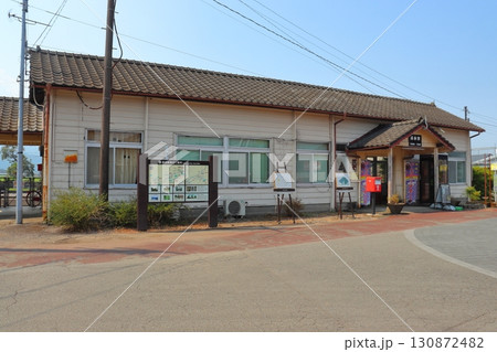 くま川鉄道 湯前線の終点 湯前駅の風景 くま川鉄道 湯前線の終点 湯前駅の風景 130872482