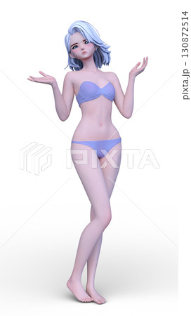 ビキニ姿の女性 ビキニ姿の女性 130872514