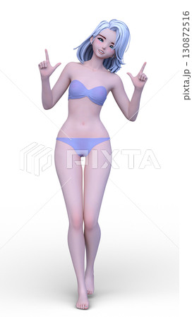 ビキニ姿の女性 130872516