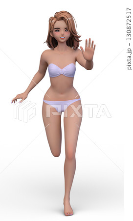 ビキニ姿の女性 ビキニ姿の女性 130872517