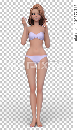 ビキニ姿の女性 ビキニ姿の女性 130872518