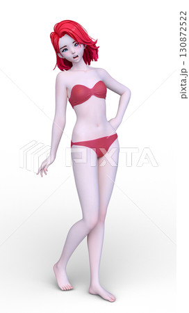 ビキニ姿の女性 130872522