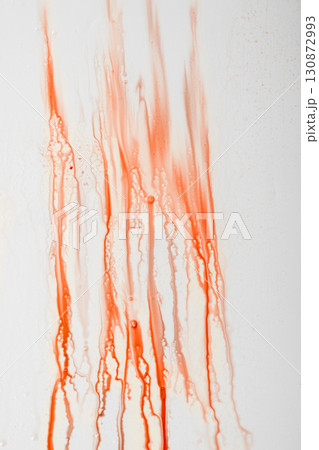 Realistic effect of splatters of blood drops, blood splashes, or blood spots on a textured wall. Halloween wallpaper or background Realistic effect of splatters of blood drops, blood splashes, or blood spots on a textured wall. Halloween wallpaper or background 130872993