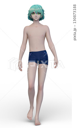 ハーフパンツの男性 ハーフパンツの男性 130873188