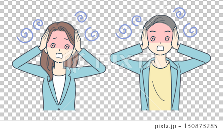 圖:一男一女身穿夾克,抱著頭,一臉困惑 圖:一男一女身穿夾克,抱著頭,一臉困惑 130873285