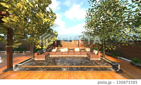 屋外スパ 屋外スパ 130873385