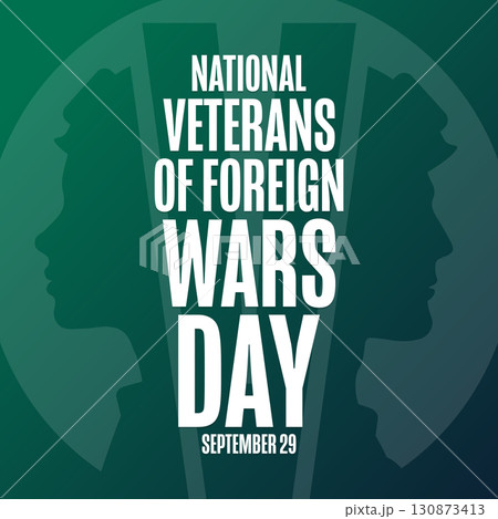 National Veterans Of Foreign Wars Day. VFW. September 29. Holiday concept. Template for background 130873413