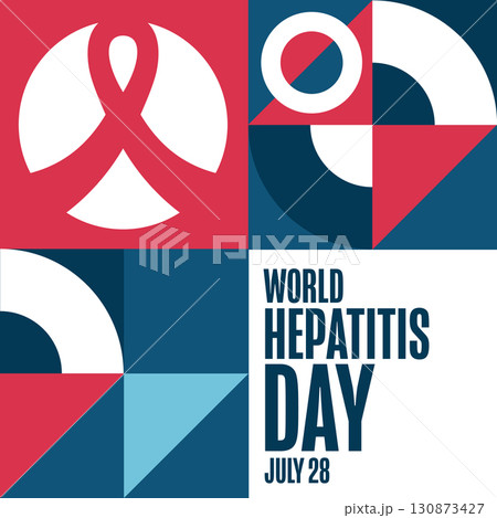 World Hepatitis Day. July 28. Holiday concept. Template for background, banner, card, poster with 130873427