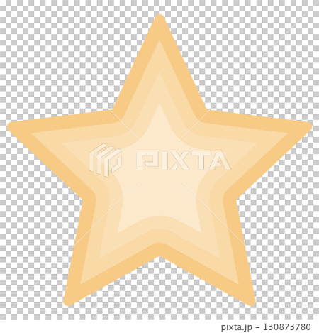 イエローグラデーションのポップな星形デザイン イエローグラデーションのポップな星形デザイン 130873780