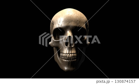 Photorealistic Human Skull 130874157