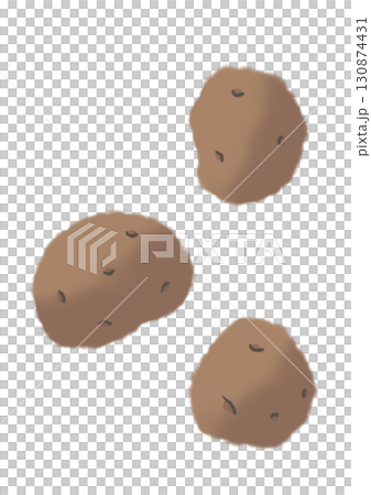 シンプルなじゃがいも3個 130874431