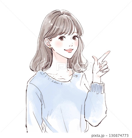 ❤超美人★手書き美人イラスト(220602)★配送無料 水彩画・手描き風の女性・女の子のイラスト素材のイラスト素材