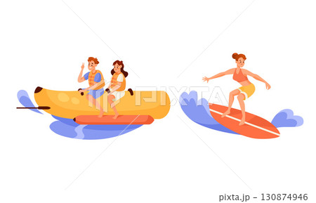 Enjoy an Exciting Adventure with Fun Water Sports Banana Boat and Surfing Experiences for All Enjoy an Exciting Adventure with Fun Water Sports Banana Boat and Surfing Experiences for All 130874946