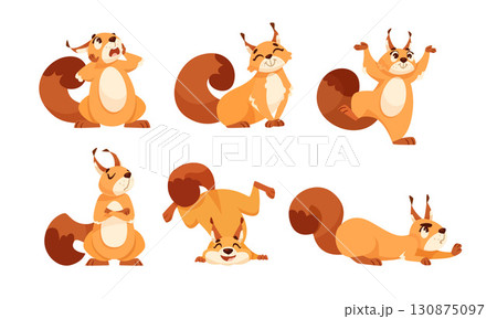 Adorable and Playful Pixel Art Squirrels Ideal for Creative and Fun Design Projects Adorable and Playful Pixel Art Squirrels Ideal for Creative and Fun Design Projects 130875097