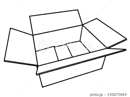 空のダンボール箱 空のダンボール箱 130875664