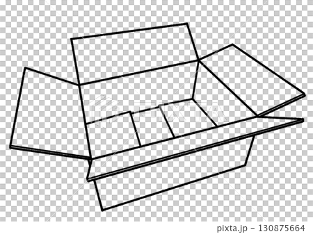 空のダンボール箱 空のダンボール箱 130875664