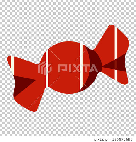 紅色包裝紙裡的糖果插圖 紅色包裝紙裡的糖果插圖 130875699