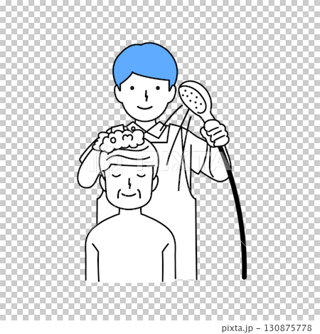 Nursing care: Bathing assistance: Elderly Nursing care: Bathing assistance: Elderly 130875778