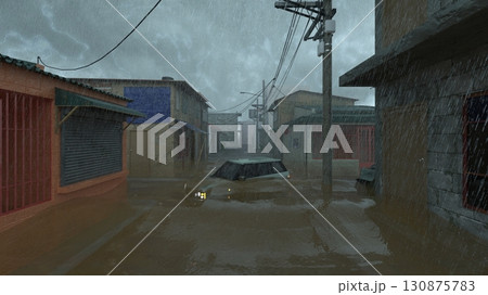 水没した家 130875783