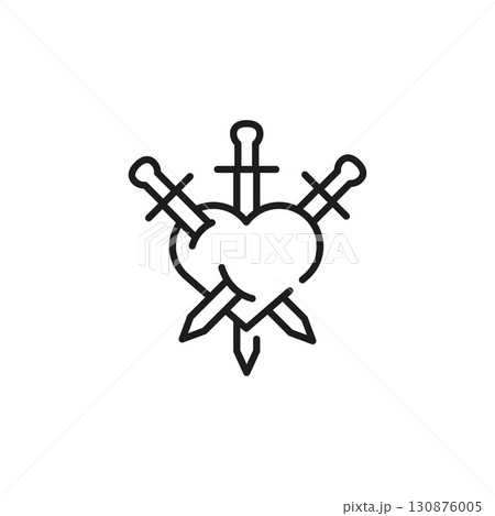 Heart with Swords Heart with Swords 130876005