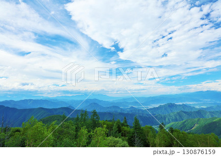 長野県 美ヶ原高原 青空の風景 長野県 美ヶ原高原 青空の風景 130876159