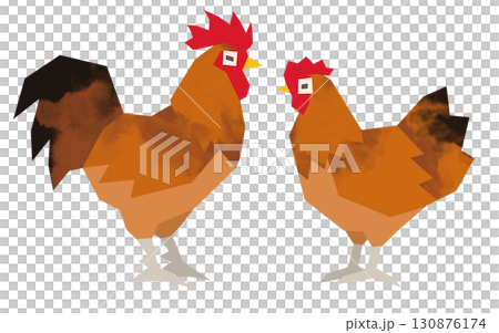 剪紙雞 剪紙雞 130876174