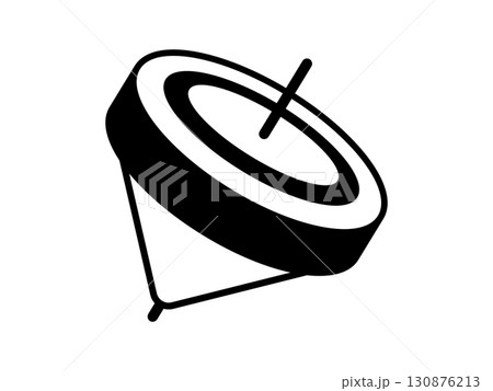 こまのアイコン モノトーン こまのアイコン モノトーン 130876213