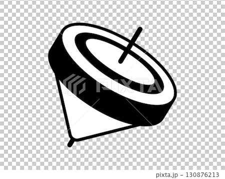 こまのアイコン モノトーン こまのアイコン モノトーン 130876213