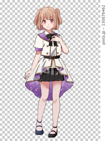アイドル衣装を着たかわいいハーフツインテールの女の子 アイドル衣装を着たかわいいハーフツインテールの女の子 130876462