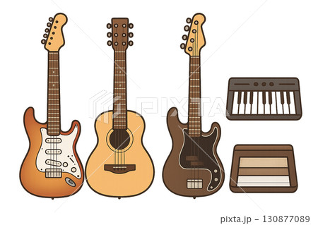 音楽系イラスト5種セット 音楽系イラスト5種セット 130877089