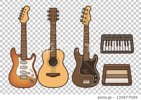 音楽系イラスト5種セット 音楽系イラスト5種セット 130877089