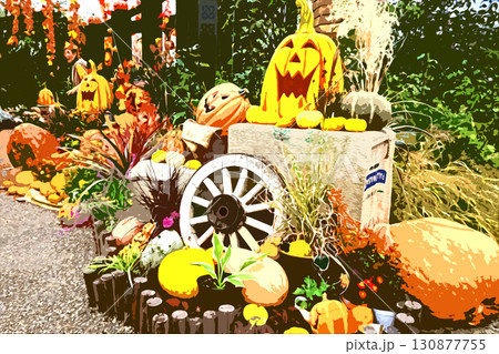 ハロウィンを楽しむ 130877755