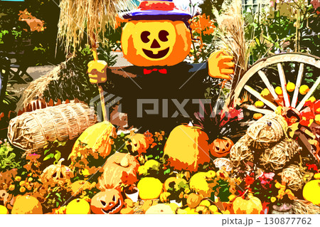 ハロウィンを楽しむ 130877762